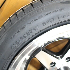 200系 ハイエース オーバーフェンダーサイズ 17インチ 8.5J+19 ファブレス XR-6ワイド 205/50R17 新品 タイヤ ホイール 4本SETの画像5