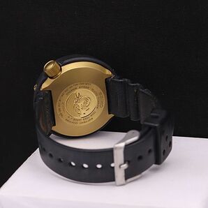 1円 セイコー QZ 7549-7009 プロフェッショナル ダイバー 600M チタン デイデイト 黒文字盤 メンズ腕時計 0008800YSDの画像4