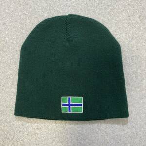 H73/BEECHFIELD アクリルニットキャップ濃緑ビーチフィールド 帽子