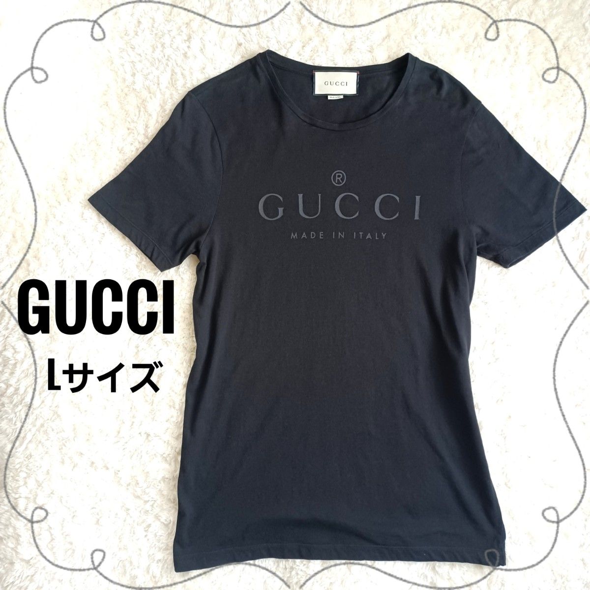 希少 GUCCI グッチ tシャツ オーバーサイズ ロゴT ブラック 黒 半袖T