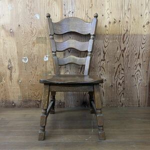 k909510 椅子 ビンテージ ダイニングチェア ウィンザーチェア 木製 アンティークチェア レトロ アームレス クラシック 現状品 中古品 英国