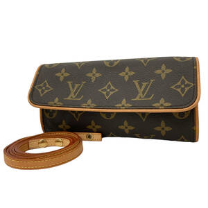 【中古】｜LOUIS VUITTON ルイ ヴィトン M51854 ポシェットツインPM モノグラム ショルダーバッグ