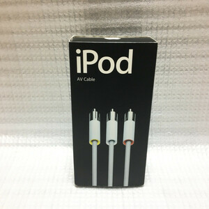 ■ Apple iPod photo AVケーブル (2006) M9765G/B 純正 動作確認済 マルチAV出力ケーブル 箱 コンポジット ビデオ 映像 モニター RCA 赤白