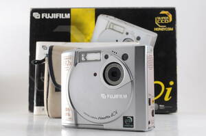 動作品 単三電池使用 フジフィルム FUJIFILM FinePix 40i ファインピックス シルバー コンパクトデジタルカメラ 箱 取説 ケース付 管GG1305