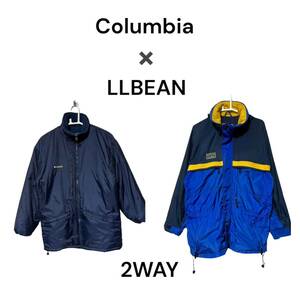 Columbia × L.L.Bean 2WAY マウンテンパーカー　フリース