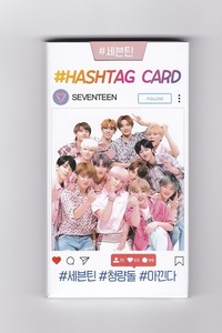 ☆New！■SEVENTEEN/セブンティーン■写真付ハッシュタグカード20枚40カット☆韓国