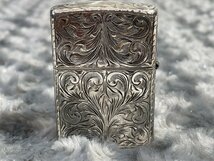 zippo ジッポー STERLING SILVER スターリングシルバー 5面 彫刻 アラベスク ライター 2007年製●E084M322_画像4