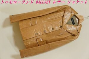 J06　即決　トゥモローランド　BALLSEY ボールジー　羊革レザー ジャケット　キャメル