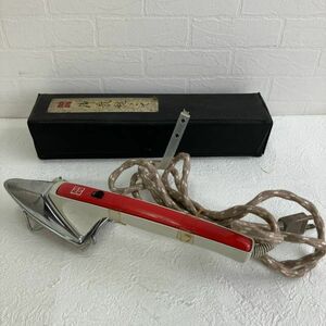 * rare! electrification verification OK! National National. sewing trowel NI-19 electric trowel antique electric Mini iron Showa Retro case attaching storage goods 