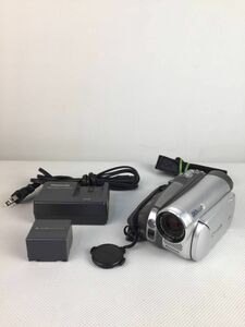 A7335○Panasonic パナソニック カセット ビデオカメラ 30X PV-GS39 バッテリー（VW-VBD140）/充電器（PV-DAC14D） 付