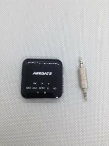 U561●AGEDATE Bluetooth トランスミッター レシーバー 送信/受信 中古