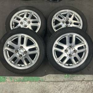 4穴■ダイハツ純正ホイール 2021年製 LUCCINI BUONO SPORT 165/55R15 75V 4本■091605K