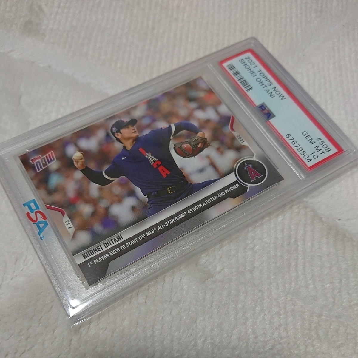 PSA 最高評価大谷翔平 オールスター 二刀流 Topps now カード 美品