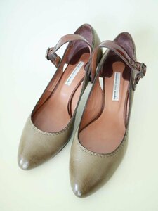 [ including carriage ]RABOKIGOSHI worksemi Coca wasimalabokigosi Works pumps size 24cm made in Japan khaki strap adult pretty 6427718