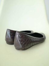 【送料込】Bottega Veneta ボッテガヴェネタ イントレチャート フラットシューズ イタリア製 サイズ38/24cm ブラウン カジュアル 6427706_画像2