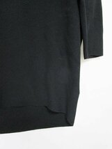 【送料込】IENA　イエナ　ニット　フリーサイズ　黒ブラック　綿コットン混　Vネック　長袖　無地　日本製　大人フェミニン /n951411_画像3