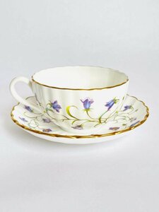 [ including carriage ] records out of production goods *Spode Spode CANTERBURY cup & saucer cup white × light purple other diameter 9× height 5 tableware on goods s6427860