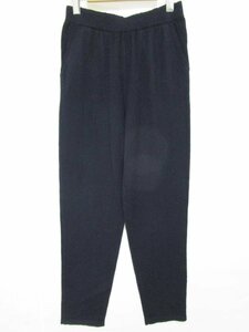 [ including carriage ] DEMYLEEtemi Lee pants navy navy blue plain cashmere 100% knitted pants tapered Silhouette waist rubber entering sizeS/952843