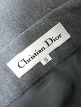 【送料込】 Dior クリスチャンディオール ウエアー スカート グレー毛 タイトスカート ボタン、タックデザイン sizeＳ ハイブランド/952964_画像5