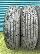 155/80R14 88/86N LT BRIDGESTONE 夏4本セット　2022年式　鉄チンホイール付き_画像3