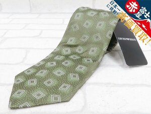 2A6586[ клик post соответствует ] не использовался товар EMPORIO ARMANI шелк галстук Италия производства Emporio Armani 