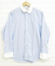 7T6307/INDIVIDUALIZED SHIRTS クレリックシャツ USA製 インディビジュアライズドシャツ_画像2