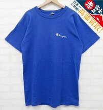 7T5986【クリックポスト対応】チャンピオン 半袖Tシャツ 青刺繍タグ 袖目付 USA製 Champion_画像1