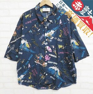 7T6303【クリックポスト対応】VOTE Make New Clothes 半袖レーヨン混シャツ