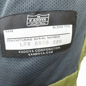7T6000/未使用品 KADOYA MARKSMAN BARRETT カドヤ マークスマンバレット メッシュライディングジャケットの画像6