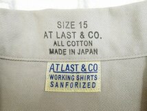 7T6677/未使用品 AtLast&Co 半袖ワークシャツ アットラスト_画像4