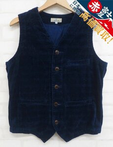 7T6505/JAPAN BLUE JEANS J422521 インディゴコーデュロイブルックリンベスト ジャパンブルージーンズ