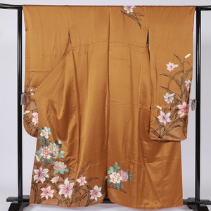  long-sleeved kimono tea black gray green blue Gold silver .. 100 ./B51