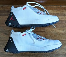 ナイキ/NIKE AIR JORDAN ADG 2 CT7812 100 ジョーダン メンズ Golf Shoes ゴルフシューズ◆WHITE/UNIVERSITY RED◆訳あり ジャンク 中古品_画像6