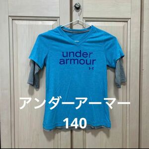 アンダーアーマー　140程度　5分袖Tシャツ