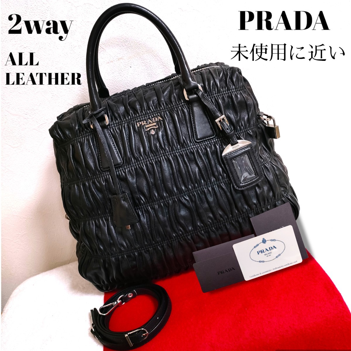 極美品】プラダ PRADA サフィアーノ ヴェルニック saffiano vernic