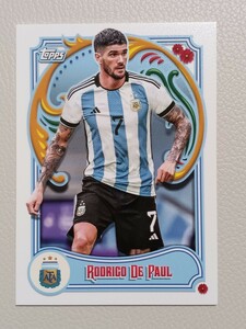 2023 TOPPS TEAM SET ARGENTINA FILETEADO パウル ポール PAUL ベース #14 アルゼンチン