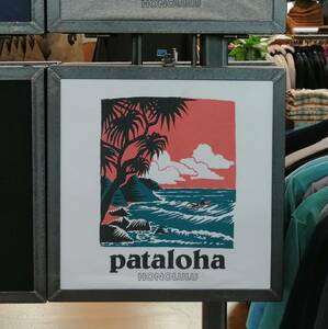 【ファッション】Patagonia★パタゴニア★ハワイ限定★pataloha★半袖Tシャツ★白（White）★グリーン＆オレンジ系★MEN'S XSサイズ（1）