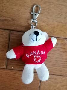 [ смешанные товары ] Canada Bear мягкая игрушка * брелок для ключа * белый Bear 