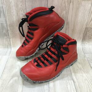 KZ1193★NIKE : AIR JORDAN 10 RETRO 30TH BULLS OVER BROADWAY★27.5★赤/黒 705178-601 ナイキ エアジョーダン