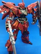 HG 1/144 シナンジュ　ガンプラ塗装済完成品　マットキャンディー塗装＋エングレービング塗装　説明書有　機動戦士ガンダムUC_画像2