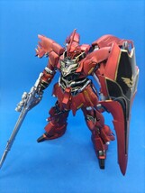 HG 1/144 シナンジュ　ガンプラ塗装済完成品　マットキャンディー塗装＋エングレービング塗装　説明書有　機動戦士ガンダムUC_画像6