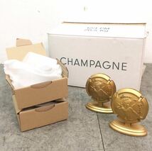 □未使用 保管品 メニューホルダー 18点セット Amour de Deutz CHAMPAGNE ゴールド 金色 エンジェル 天使 置物 メモ カード □23091503_画像1