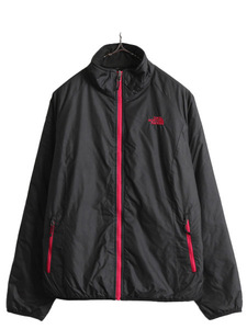 ノースフェイス 中綿 ナイロン ジャケット レディース M / 古着 The North Face フルジップ ブルゾン ジャンパー アウトドア ハイネック 黒