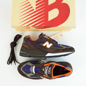 新品 USA製 New balance ニューバランス 定価3万4100円 990 v2 BR2 M990BR2 スニーカー シューズ　27.5 ㎝　US 9.5 管理番号M279Q58271