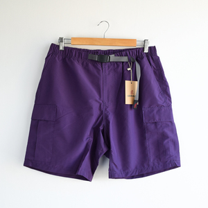 新品 GRAMICCI グラミチ SHELL CARGO SHORTS シェル カーゴ ショーツ ハーフ パンツ　L　管理番号F665Q693　パープル