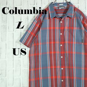 【US古着】Columbia コロンビア 半袖 ボタンダウンシャツ チェック柄