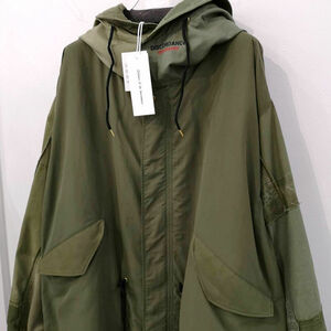  new goods regular price 195800 jpy children ob The disco - Dance 22aw 1 point thing Vintage repeated construction Mod's Coat khaki 2 men's XL L 2XL remake 