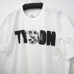 新品 XL オフィシャル 正規品 マイクタイソン VISION 顔 プリント Tシャツ 白 ホワイト 黒 メンズ MIKE TYSON TEE 本物 ボクシング 公式