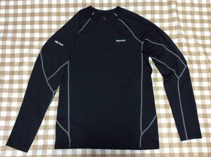 Marmot マーモット 速乾 DRY スポーツ レジャー アウトドア 長袖Tシャツ ロンT ブラック 黒 サイズ L/G