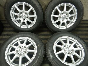 J6T8073■195/65R15 BRIDGESTONE BLIZZAK VRX2 スタッドレス 社外 6J 5H PCD114.3 2022年★条件付送料無料★ほぼ10分山 ノア セレナ 等